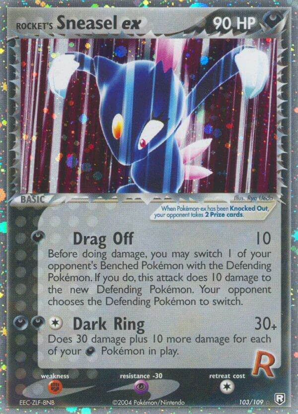 Rocket's Sneasel ex 103/109 Holo Rare ex - MissingNo.