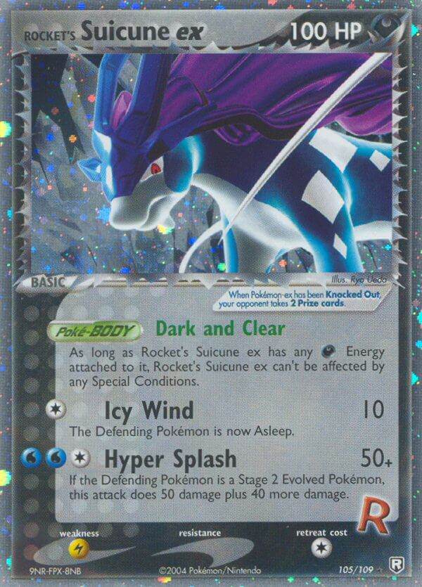 Rocket's Suicune ex 105/109 Holo Rare ex - MissingNo.