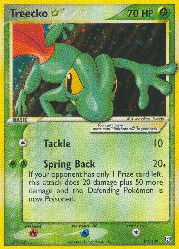 Treecko ? 109/109 Holo Rare Gold Star - MissingNo.