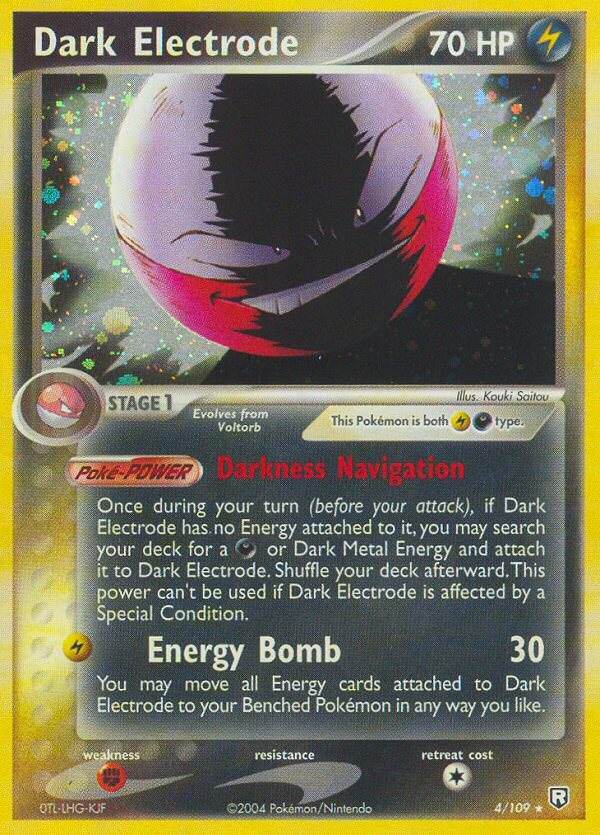 Dark Electrode 4/109 Holo Rare - MissingNo.