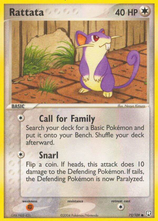 Rattata 72/109 Reverse Common - MissingNo.