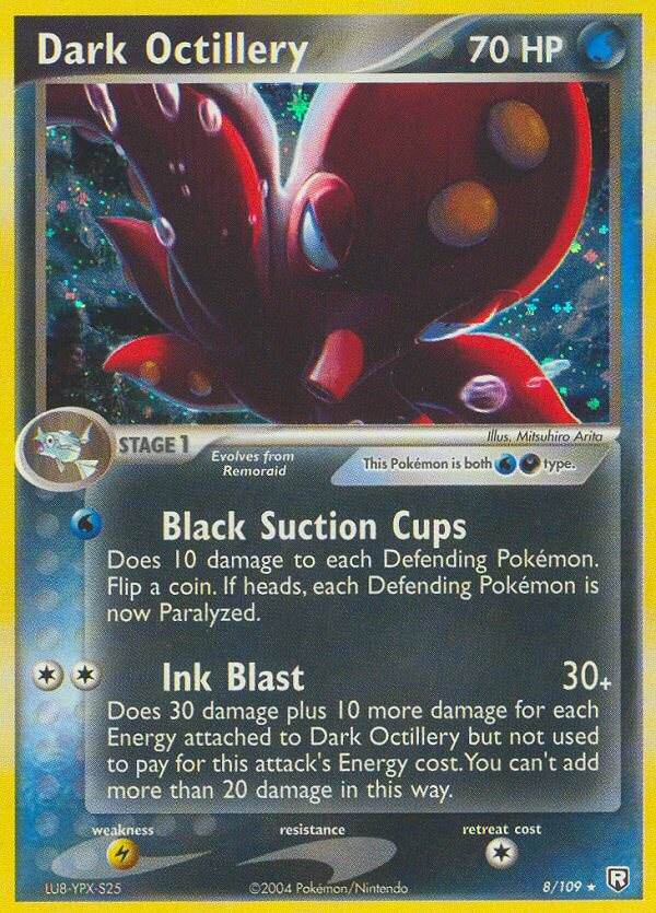 Dark Octillery 8/109 Holo Rare - MissingNo.