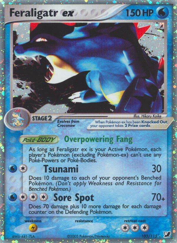 Feraligatr ex 103/115 Holo Rare ex - MissingNo.