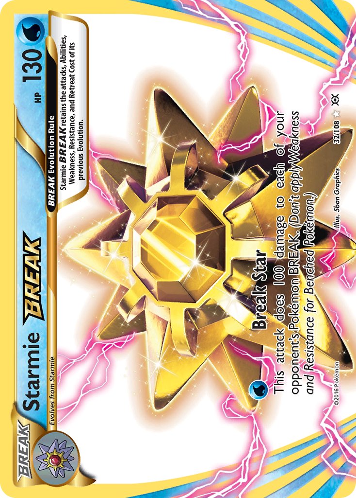 Starmie BREAK 32/108 Holo Rare BREAK - MissingNo.