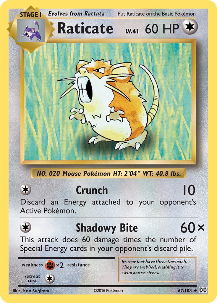 Raticate 67/108 Non-Holo Rare - MissingNo.