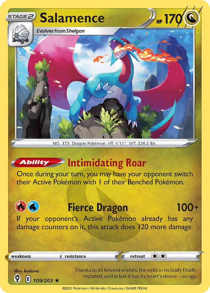 Salamence 109/203 Holo Rare