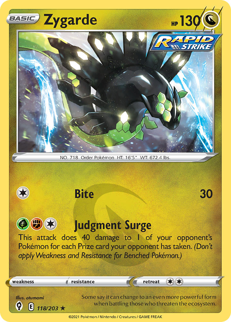 Zygarde 118/203 Holo Rare