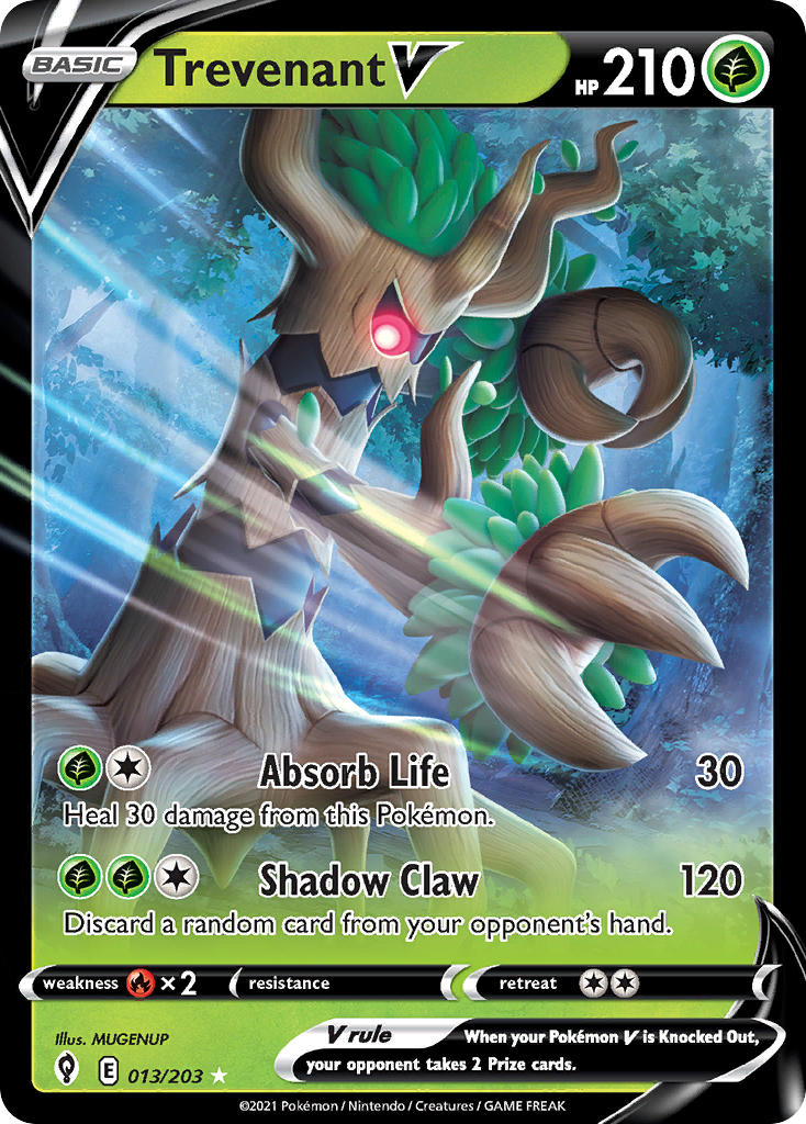 Trevenant V 13/203 Holo Rare V
