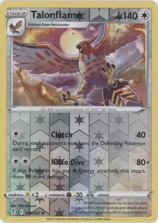 Talonflame 140/203 Reverse Rare
