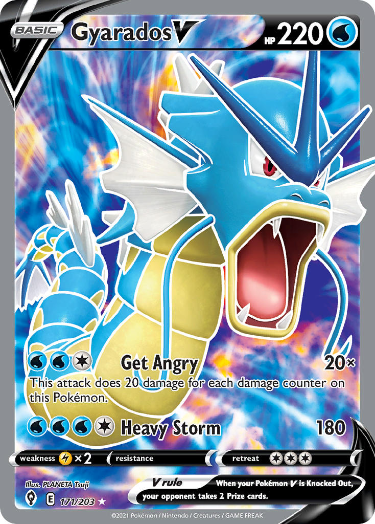 Gyarados V 171/203 Holo Ultra Rare V