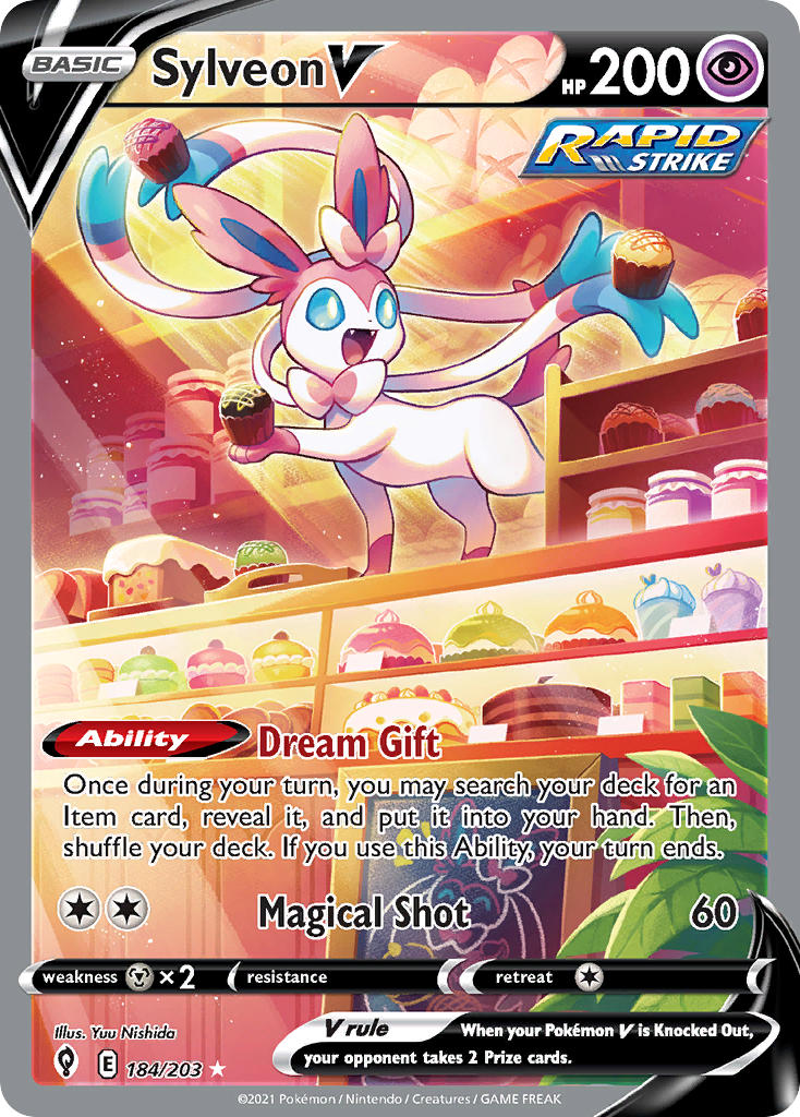 Sylveon V 184/203 Holo Ultra Rare V