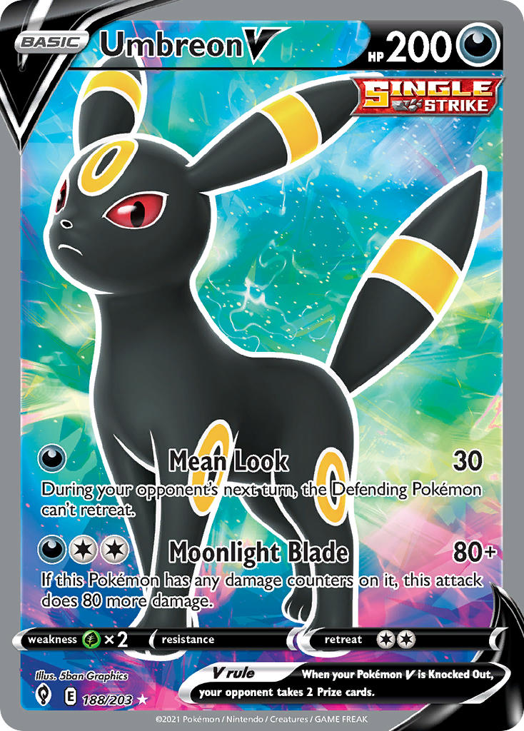 Umbreon V 188/203 Holo Ultra Rare V