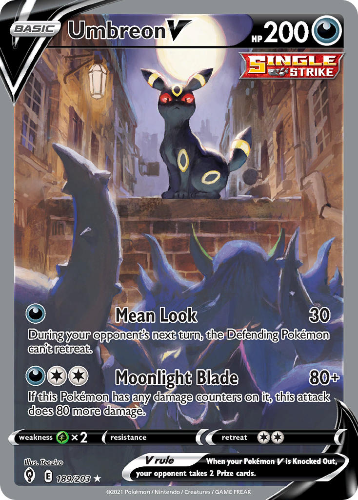 Umbreon V 189/203 Holo Ultra Rare V