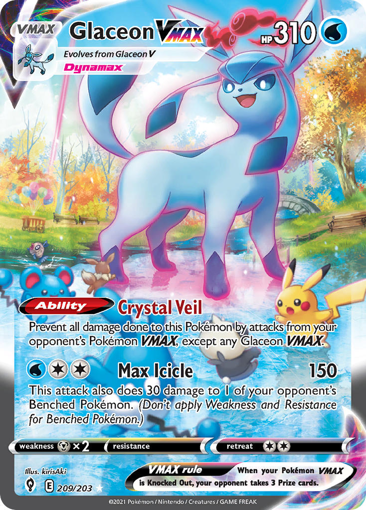 Glaceon VMAX 209/203 Secret Rare VMAX