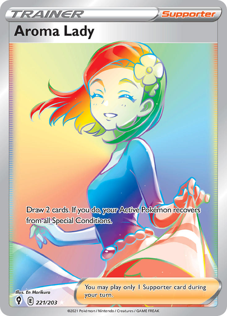 Aroma Lady 221/203 Rainbow Secret Rare