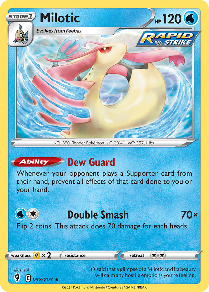 Milotic 38/203 Non-Holo Rare