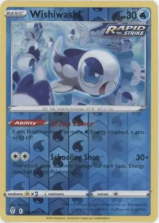 Wishiwashi 46/203 Reverse Rare
