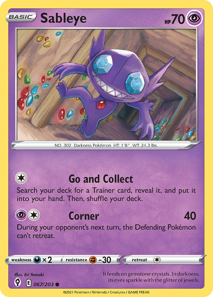 Sableye 67/203 Common