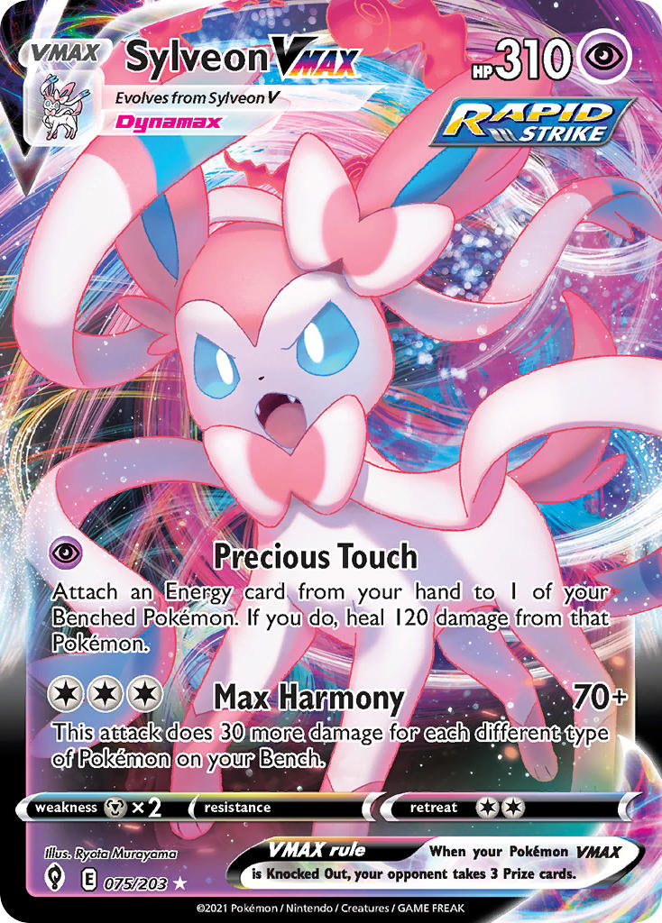 Sylveon VMAX 75/203 Holo Rare VMAX