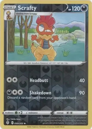 Scrafty 99/203 Reverse Uncommon