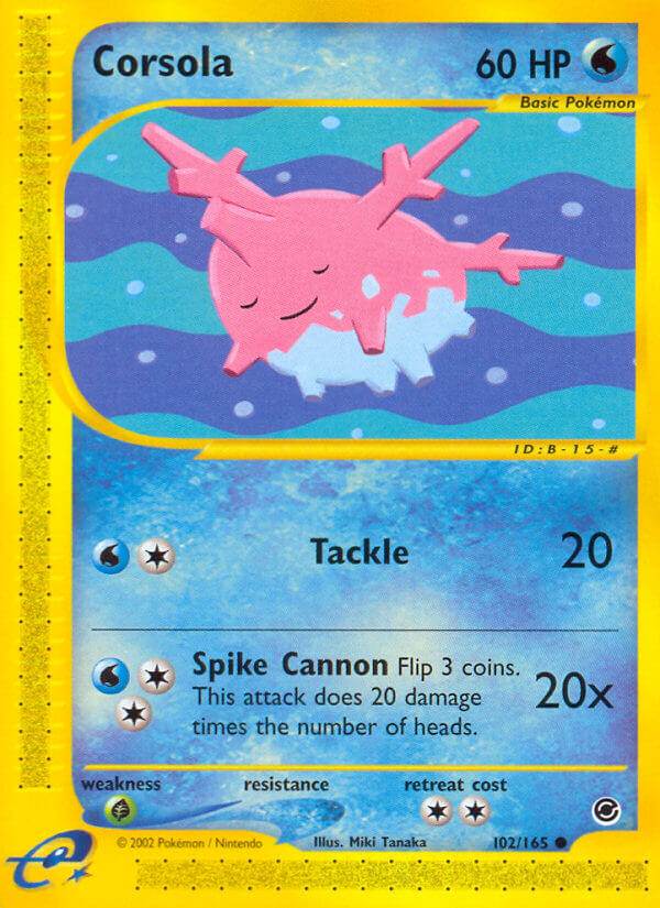 Corsola 102/165 Reverse Common - MissingNo.