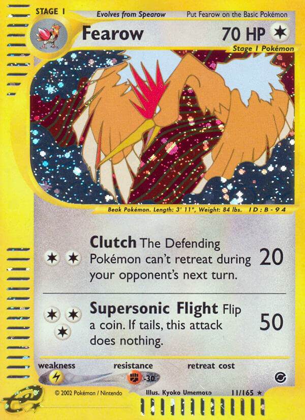 Fearow 11/165 Holo Rare - MissingNo.