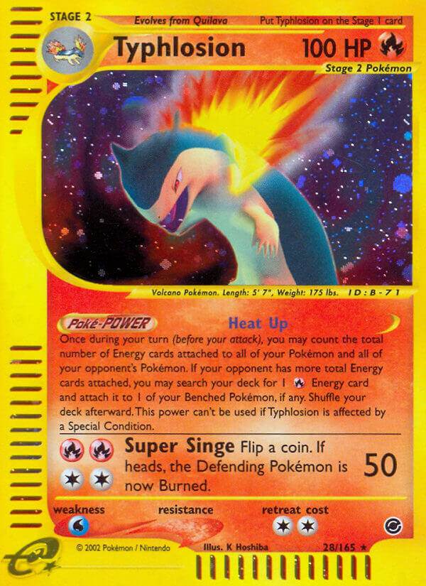 Typhlosion 28/165 Reverse Rare - MissingNo.