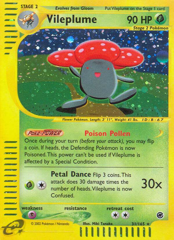 Vileplume 31/165 Reverse Rare - MissingNo.