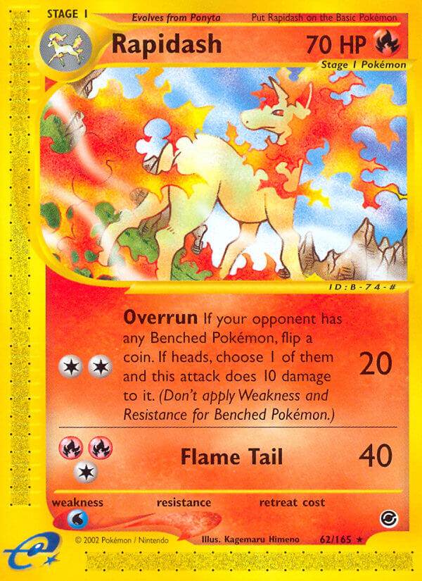 Rapidash 62/165 Non-Holo Rare - MissingNo.