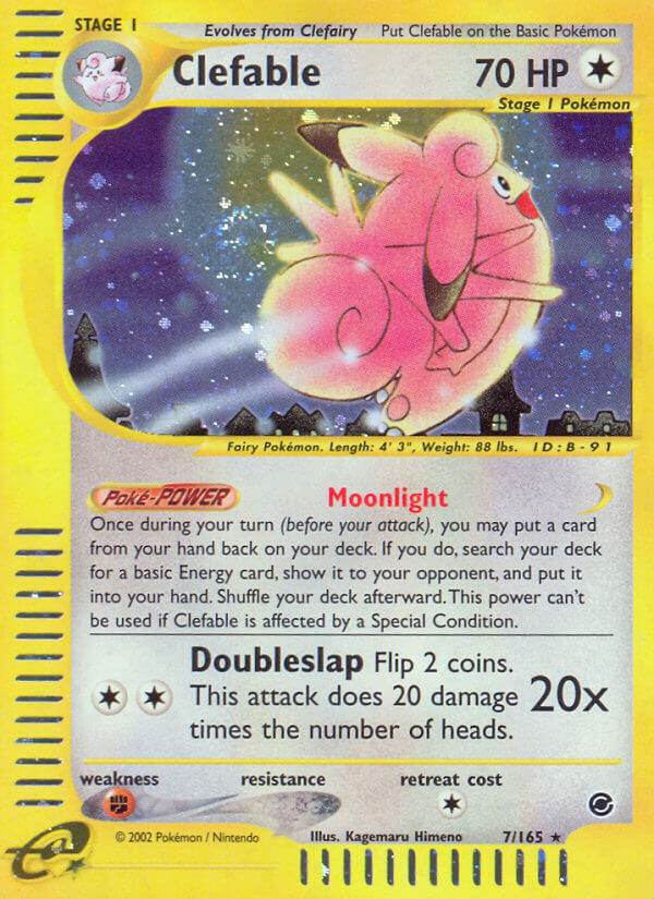 Clefable 7/165 Reverse Rare - MissingNo.