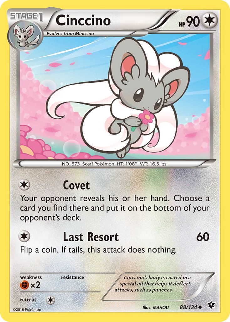Cinccino 88/124 Reverse Uncommon - MissingNo.