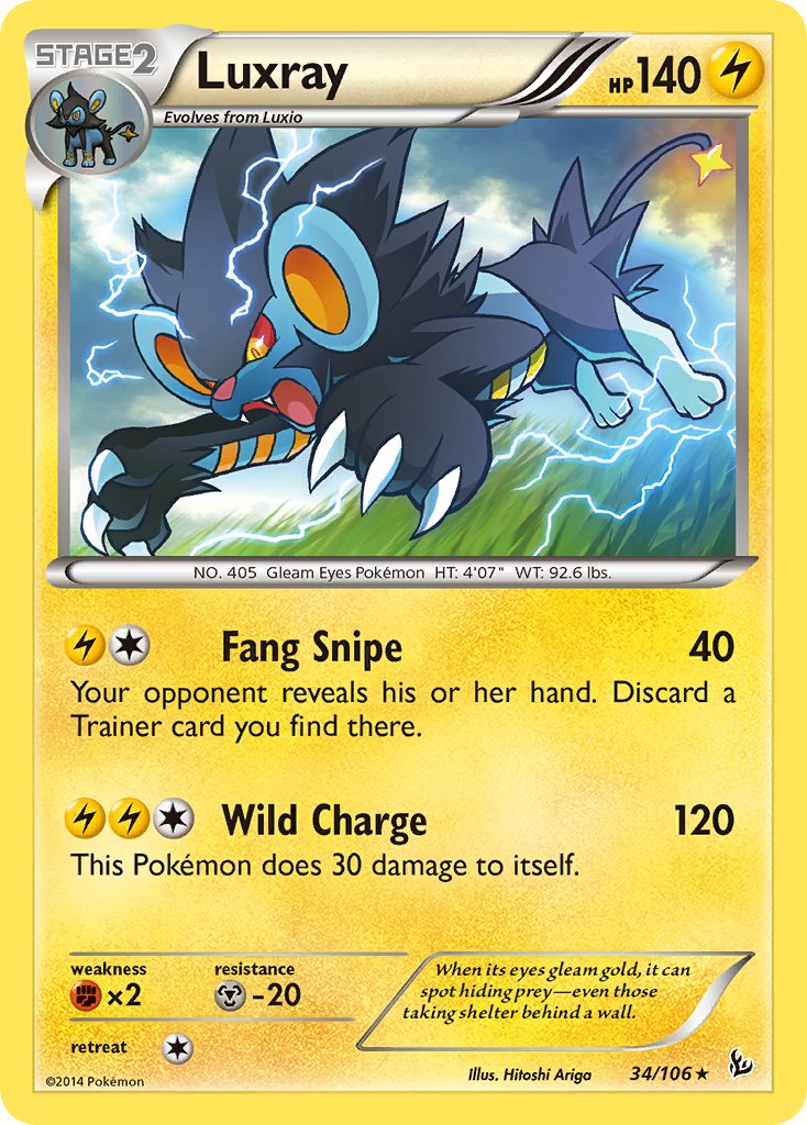 Luxray 34/106 Non-Holo Rare - MissingNo.
