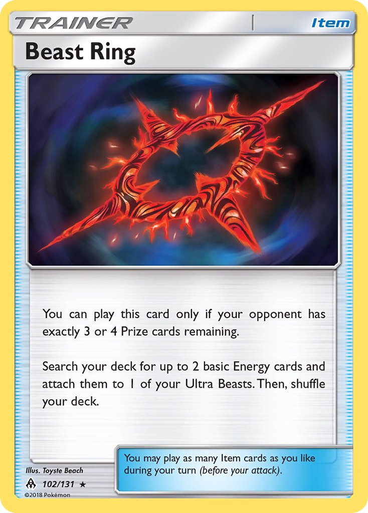 Beast Ring 102/131 Non-Holo Rare