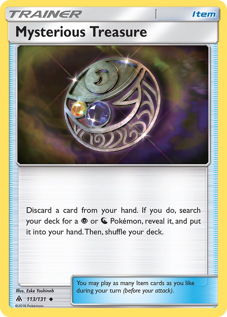 Mysterious Treasure 113/131 Reverse Holo Pokémon League (Forbidden Light Season) League Cup Promo