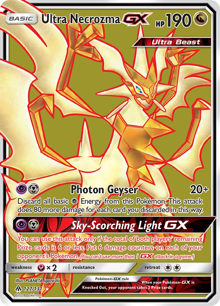 Ultra Necrozma GX 127/131 Holo Ultra Rare Ultra Beast GX