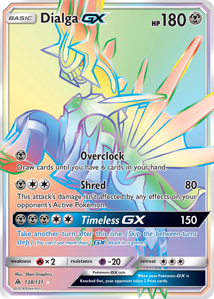 Dialga GX 138/131 Rainbow Secret Rare GX