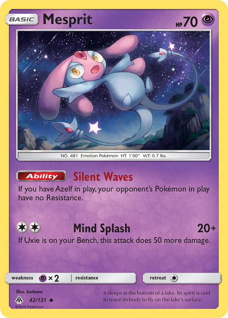 Mesprit 42/131 Reverse Uncommon - MissingNo.