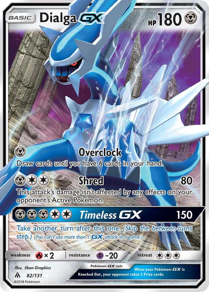 Dialga GX 82/131 Holo Rare GX - MissingNo.