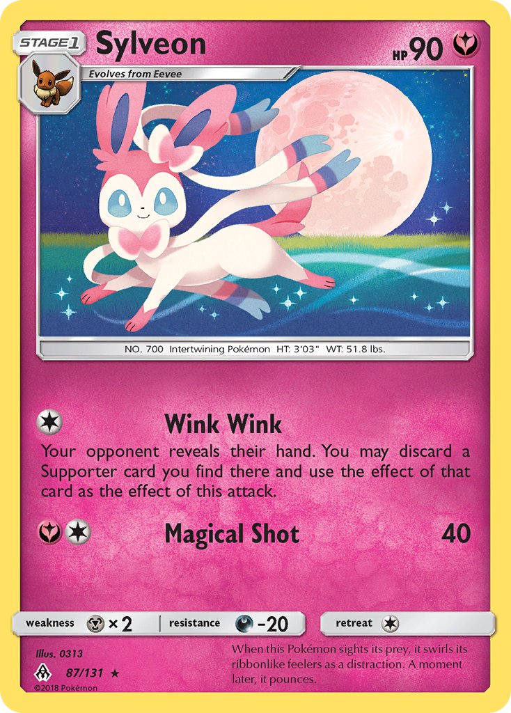 Sylveon 87/131 Reverse Rare - MissingNo.