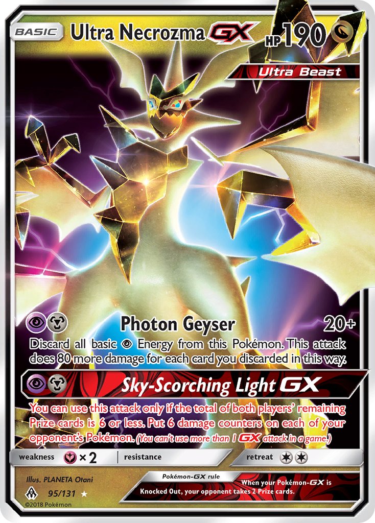 Ultra Necrozma GX 95/131 Holo Rare Ultra Beast GX - MissingNo.