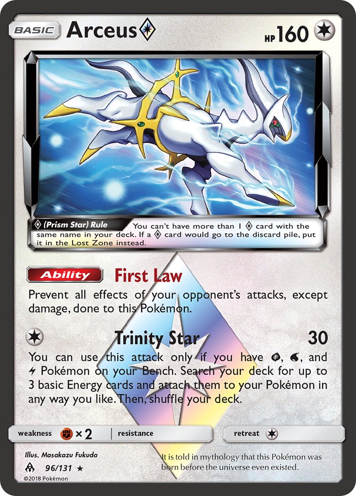 Arceus Prism Star 96/131 Holo Rare Prism Star - MissingNo.