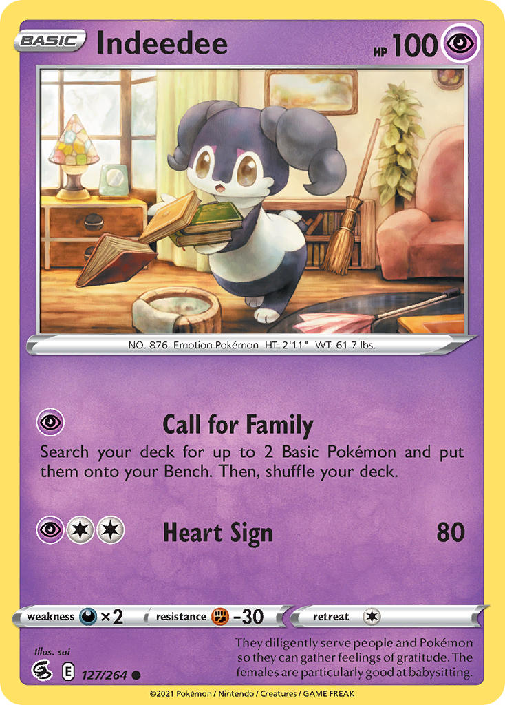 Indeedee 127/264 Reverse Common
