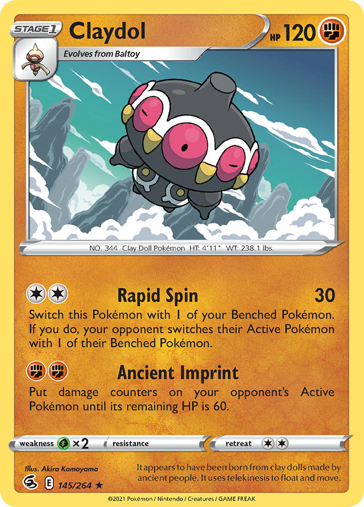 Claydol 145/264 Reverse Rare