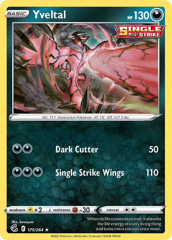 Yveltal 175/264 Reverse Rare