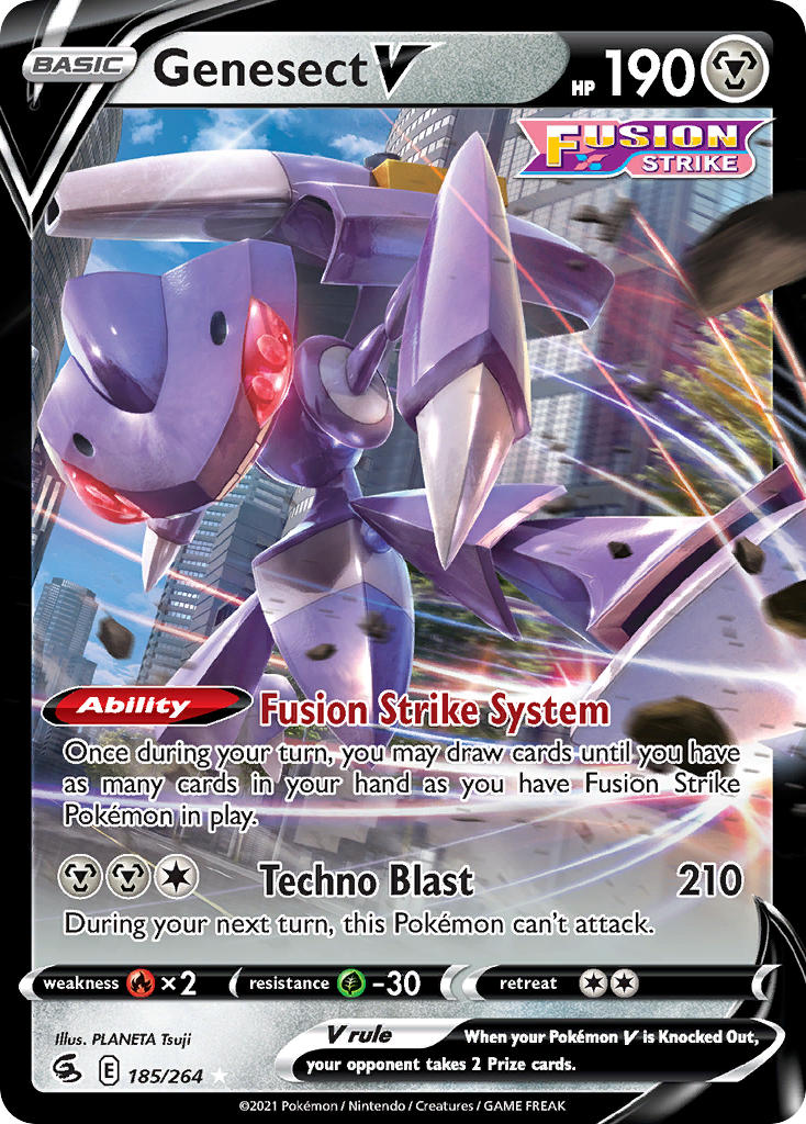 Genesect V 185/264 Play! Pokémon Stamp Prize Pack Series 2 Exclusive