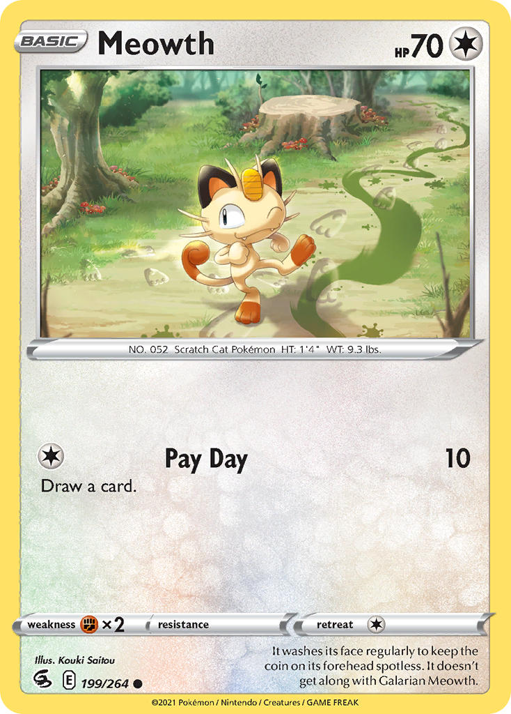 Meowth 199/264 Reverse Common