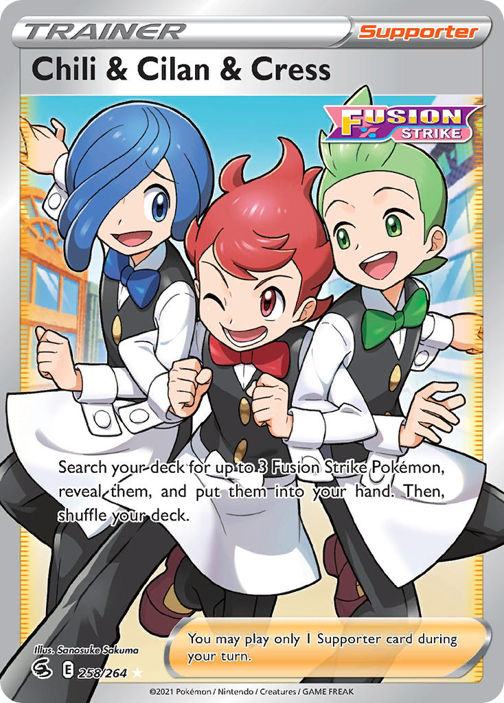 Chili & Cilan & Cress 258/264 Holo Ultra Rare