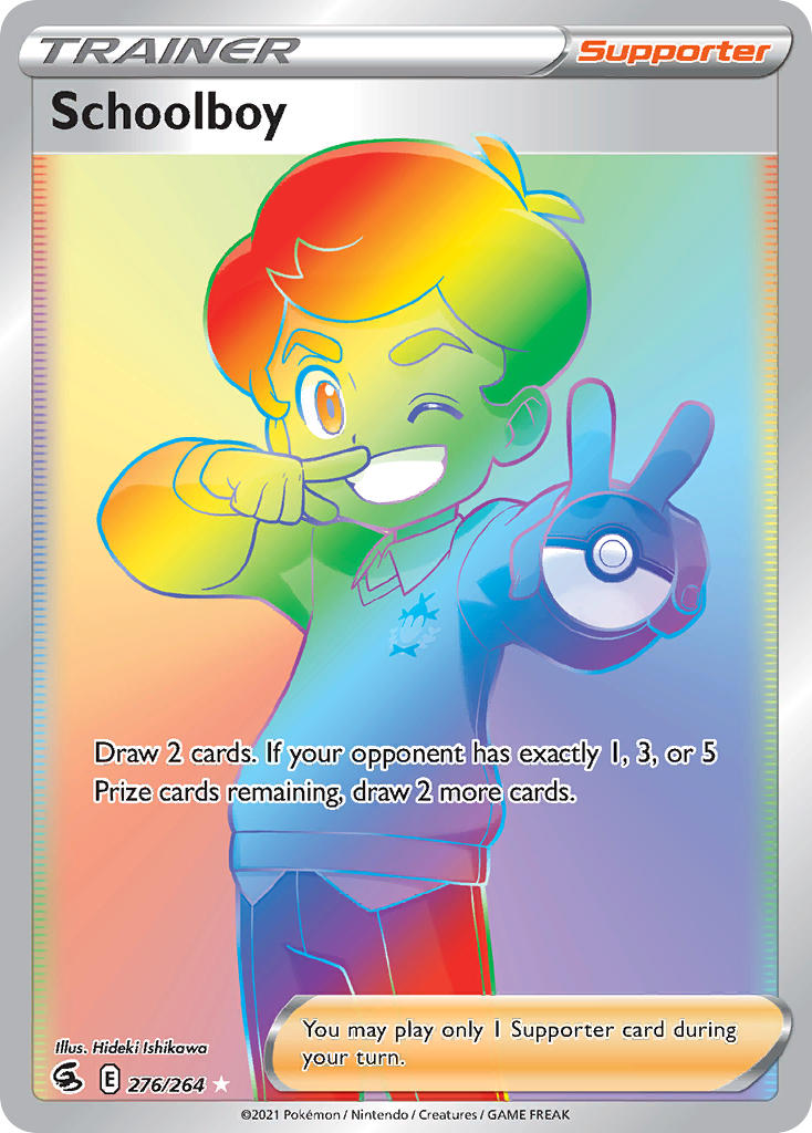 Schoolboy 276/264 Rainbow Secret Rare