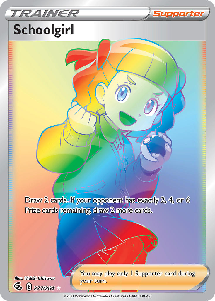 Schoolgirl 277/264 Rainbow Secret Rare