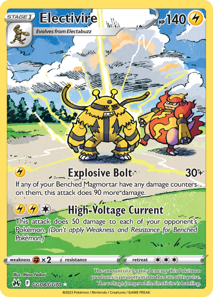 Electivire GG08/GG70 Holo Rare